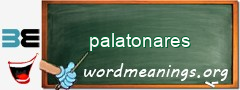 WordMeaning blackboard for palatonares